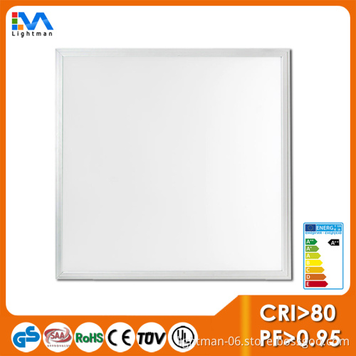 AC85-265V Anodized Silver Frame acrylic ceiling lamp panel 620x620 36W